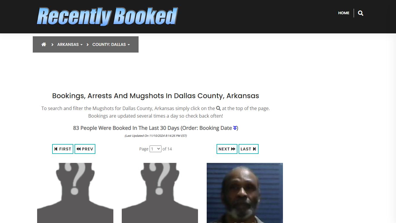 Bookings, Arrests and Mugshots in Dallas County, Arkansas - Recently Booked